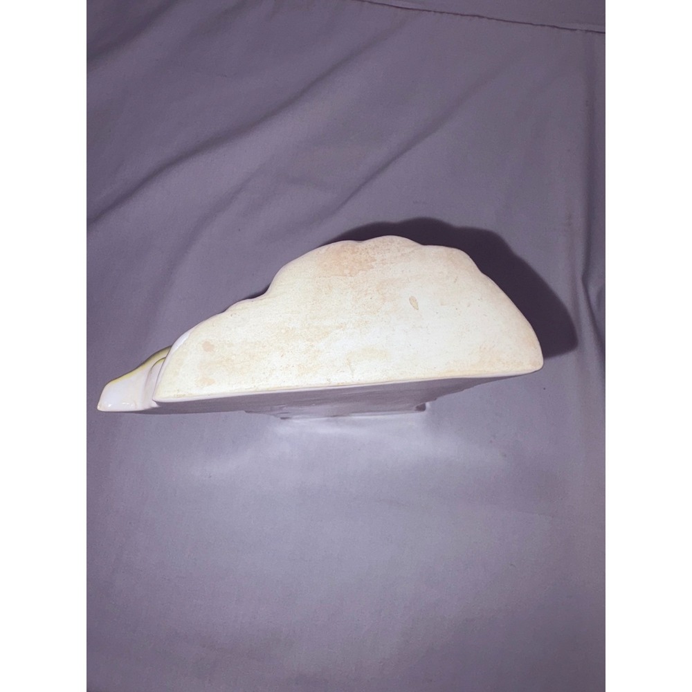 Mortonā Pottery wall pocket Airbrushed Pastel Floral Decorative PotteryVintage - Picture 6 of 9
